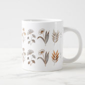 Botanical Line Art mugs Jumbo-Tasse (Rechts)