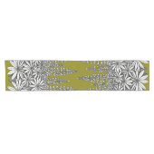 Botanical Lupine Mustard Yellow Table Runner Kurzer Tischläufer (Horizontal)