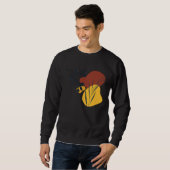 Botanical Mediterranean Wildflowers Leaves Leaf Wi Sweatshirt (Vorne ganz)