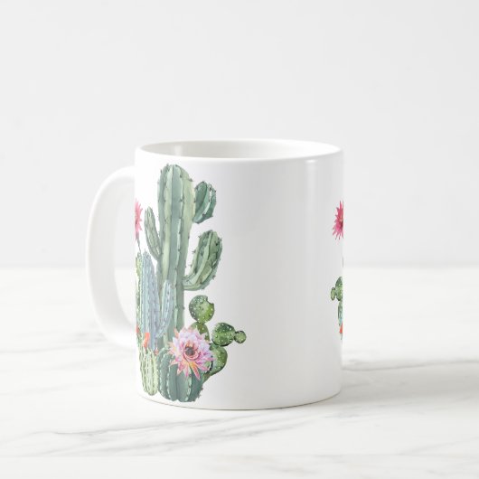 Botanical Mens Cactus Plant Lover Gift Gardening G Kaffeetasse (Vorderseite Links)