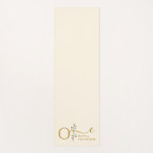 Botanical Monogram Pastel Yoga Yogamatte (Vorderseite)