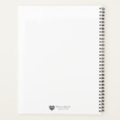 Botanical Monogram Wreath Notebook Planer (Rückseite)