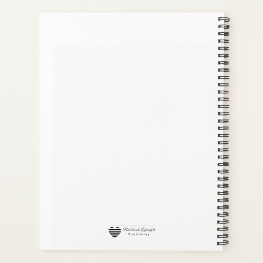 Botanical Monogram Wreath Planer (Rückseite)