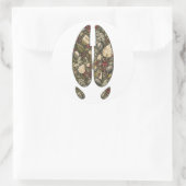 Botanical Moose Hoof Birch Bog Nature Sticker (Tasche)