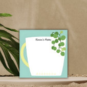 Botanical Mug Sticky Notes - Greenhouse Post-it Klebezettel