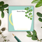 Botanical Mug Sticky Notes - Greenhouse Post-it Klebezettel