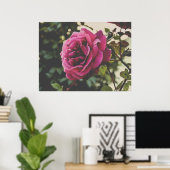 Botanical nature Wall Art Rose Print Poster (Heimbüro)