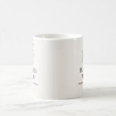 Botanical Neutral Minimalist Small Business Kaffeetasse (Mittel)