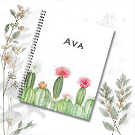 Botanical Notebook – Blooming Cactus Garden 🌵 Notizblock