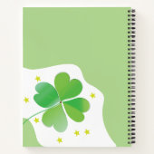Botanical Notebook – Four-leaf Clover Design Notizblock (Rückseite)