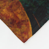 Botanical Orchid Greens & Golds Fleecedecke (Ecke)