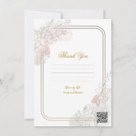 Botanical Outline Sage Blush Floral Wedding Sign Einladung