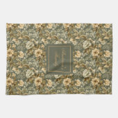 Botanical Pastel Look Personalized Modern Towel  Geschirrtuch (Horizontal)