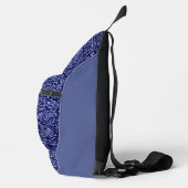 Botanical Pattern in Blue 1 Crossbody Bag (Rechts)