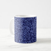 Botanical Pattern in Blue 1 Kaffeetasse (Vorderseite Links)