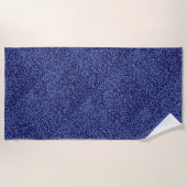 Botanical Pattern in Blue 1 Strandtuch (Vorderseite)