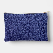 Botanical Pattern in Blue 1 Zubehörtasche (Rückseite)