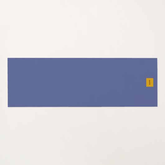 Botanical Pattern in Blue 2 Yogamatte (Rückseite (Horizontal))