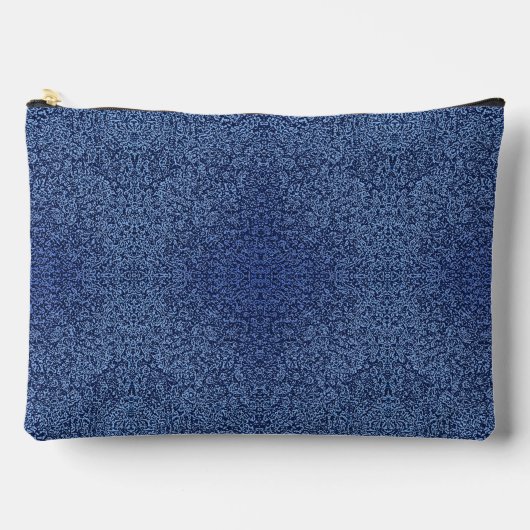Botanical Pattern in Blue 2 Zubehörtasche (Vorderseite)