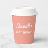 Botanical Peach Party  Pappbecher (Rückseite)