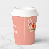 Botanical Peach Party  Pappbecher (Rechts)