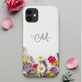 Botanical Phone Case with Wildflowers | iPhone 