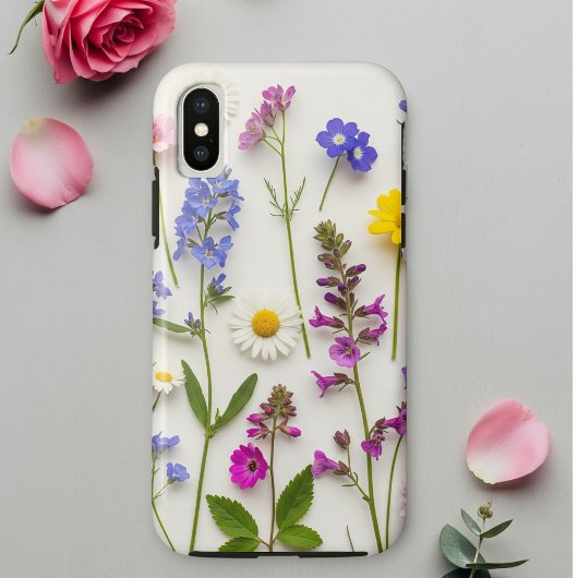 Botanical Phone Case with Wildflowers | iPhone 