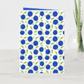 Botanical Plums Collection Birthday Karte (Rückseite)