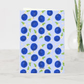 Botanical Plums Collection Birthday Karte (Rückseite)