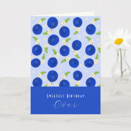 Botanical Plums Collection Birthday Karte