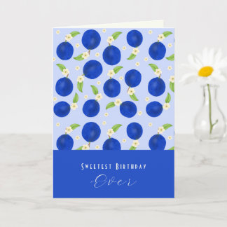 Botanical Plums Collection Birthday Karte