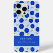Botanical Plums Collection Blue Case-Mate iPhone Hülle (Rückseite)