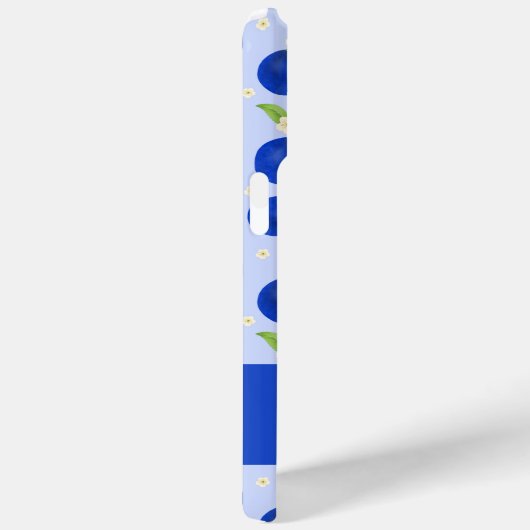 Botanical Plums Collection Blue Case-Mate iPhone Hülle (Rückseite / Rechts)