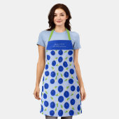 Botanical Plums Collection Blue Schürze (Getragen)