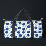 Botanical Plums Collection Ivory Duffle Bag<br><div class="desc">A delicate plum-inspired design featuring rich blue fruits,  fresh green leaves,  and soft floral accents. This pattern captures the charm of a summer orchard with its elegant botanical details and harmonious color palette. Perfect for plum lovers and anyone who appreciates nature-inspired beauty with a sweet,  timeless touch.</div>