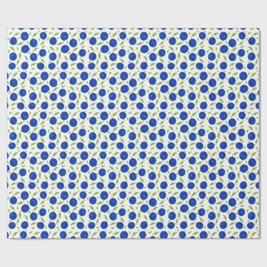 Botanical Plums Collection Ivory Geschenkpapier (Flach)