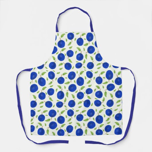 Botanical Plums Collection Ivory Schürze (Vorderseite)