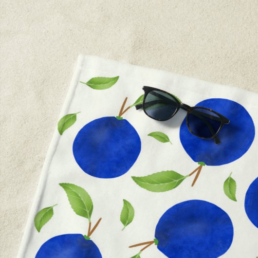 Botanical Plums Collection Ivory Strandtuch (Beispiel)