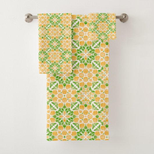 Botanical Pop-Citrus Badhandtuch Set (Insitu)