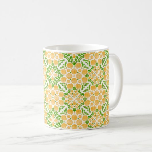 Botanical Pop-Citrus Kaffeetasse (VorderseiteRechts)