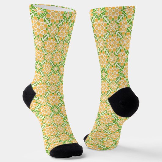 Botanical Pop-Citrus Socken (Gewinkelt)