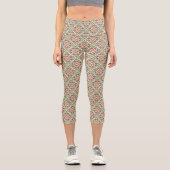 Botanical Pop - Forest Capri Leggings (Vorderseite)