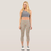 Botanical Pop - Forest Capri Leggings (Vorderseite)