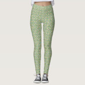 Botanical Pop - Olive Leggings (Vorderseite)