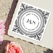 Botanical Return Address Labels - Custom Quadratischer Aufkleber