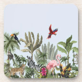 Botanical Safari Square Untersetzer - Tropischer D (Vorderseite)