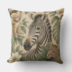 Botanical Safari Zebra Kissen