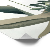 Botanical Sage Green Greenery Wedding Welcome Poster (Ecke)