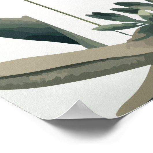 Botanical Sage Green Greenery Wedding Welcome Poster (Ecke)