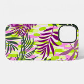 Botanical seamless pattern mixed with geometric sh iPhone hülle (Rückseite (Horizontal))